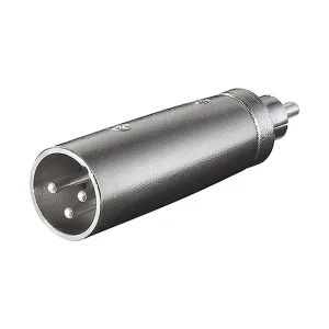 XLR 3-Pole M / RCA M Adapter