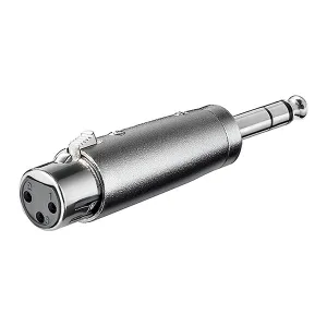 Audio Adapter, 3-pole Female XLR to 6.35 mm Jack