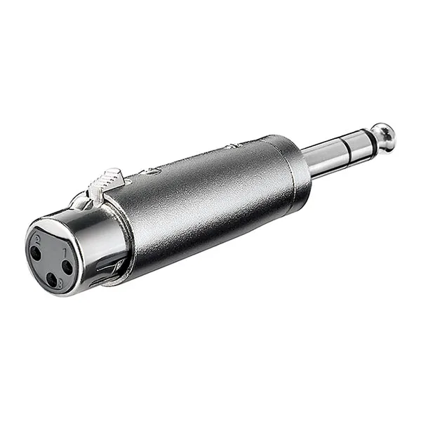 Audio Adapter, 3-pole Female XLR to 6.35 mm Jack - Image 1