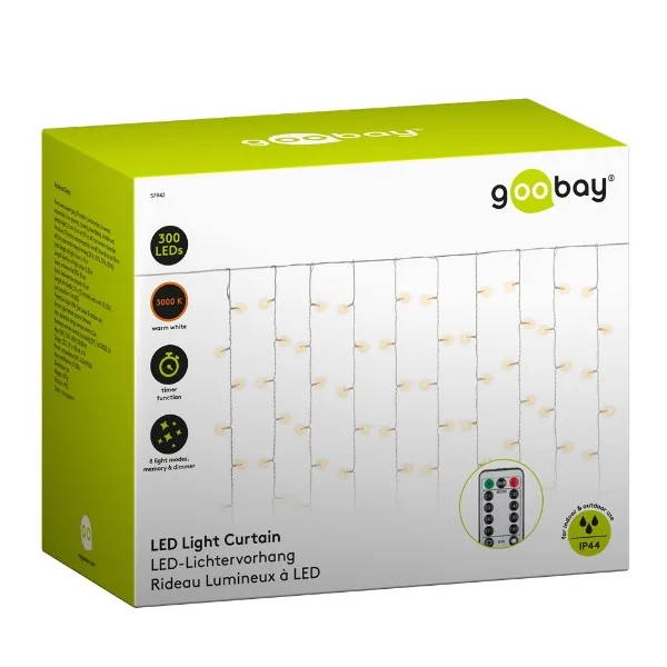 LED Curtain - 300 multi-effect lights with remote control - Image 4