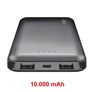 Slim Power Bank 10,000 mAh - 2 USB ports