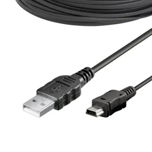 USB 2.0 Male (A) / mini USB Male (B) Cable - 1 metre