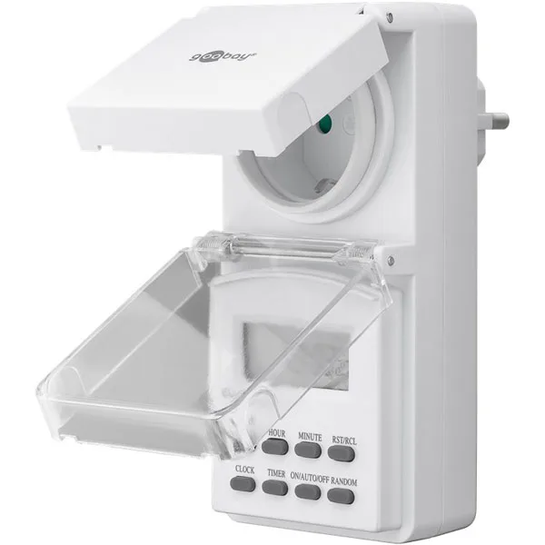 Outdoor weekly digital timer 3600 W - IP44 - Image 1