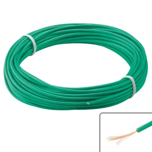 Hook-Up Wire Coil 10 metres - green