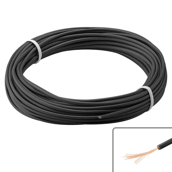 Wiring cable spool 10 meters - black - Image 1