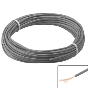 Hook-Up Wire Coil, 10 metres - grey