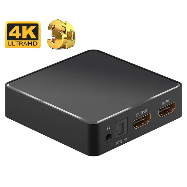 4K HDMI Audio Extractor with Optical Output and 3.5 mm Jack - Image 1