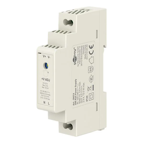 DIN Rail Mount Power Supply 5Vdc - 2.4A - Image 1