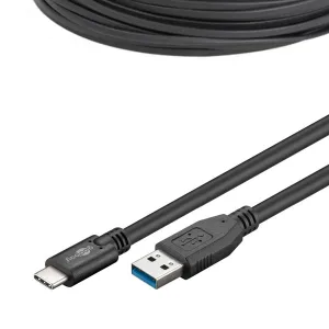 USB 3.0 (A) / Type C Cable - 1 metre