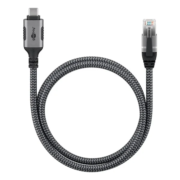 RJ45 CAT 6 / USB-C Network Cable - 2 metres - Image 3