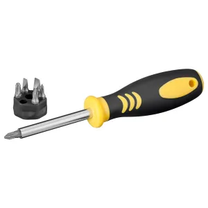 Screwdriver with interchangeable bits