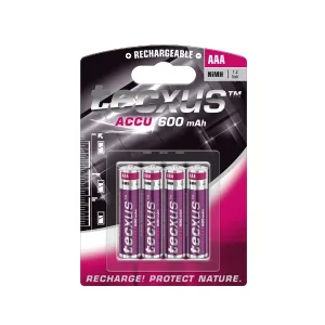 Rechargeable AAA battery 600 mAh - 4 pcs