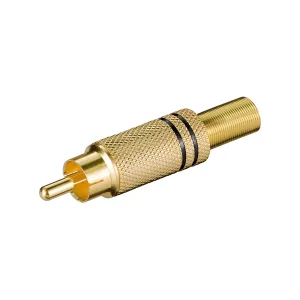 RCA Line Plug Gold-Black