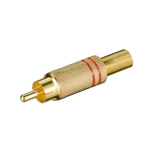 RCA Line Plug Gold-Red