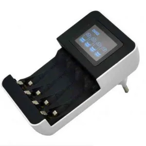Charger for 4 AA/AAA Ni-MH Batteries with LCD Display