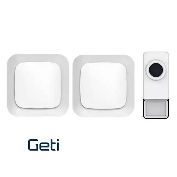 Wireless Doorbell Set with 2 Plug-in 230V Receivers and IP55 Waterproof Push Button - Image 5