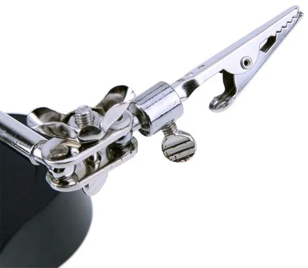 Helping Hand with Magnifier, Light and Soldering Iron Holder - Image 5