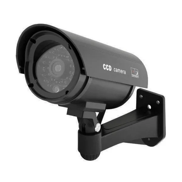 Dummy Bullet Camera with Fake IR LEDs and Red LED - Image 1