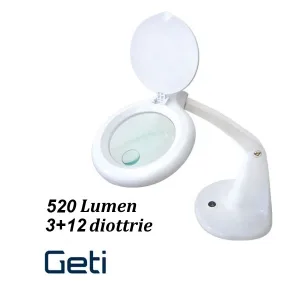 LED Desk Lamp with Magnifying Lens
