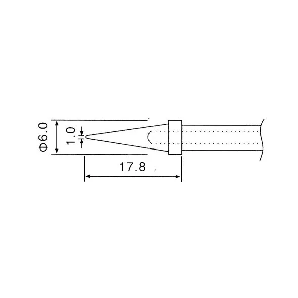 1 mm Replacement Tip for TP282 Soldering Station - Image 3