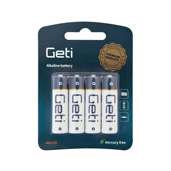 Blister Pack of 4 LR6 AA Alkaline Batteries - Image 1