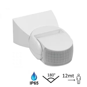 IP65 infrared motion sensor with dusk switch and adjustable timer