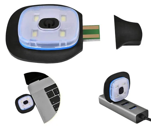 Rechargeable LED Light Cap - Black - Image 5