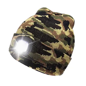 Cap with Rechargeable LED Light - Camouflage