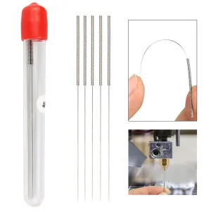 Set of 5 Cleaning Needles for 0.4 mm 3D Printer Nozzles
