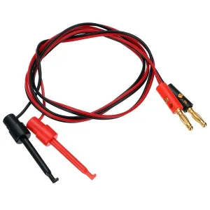 Red/Black Test Leads with Banana Plug and Clip