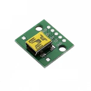Mini USB Female Connector Breakout Board