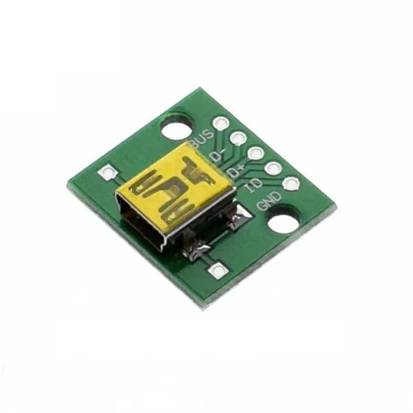 Mini USB Female Connector Breakout Board - Image 1