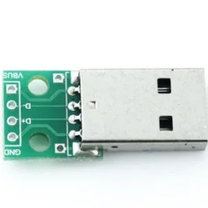 Breakout Board with Male USB Connector