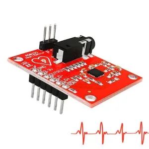 ECG module for heart rate monitoring with AD8232