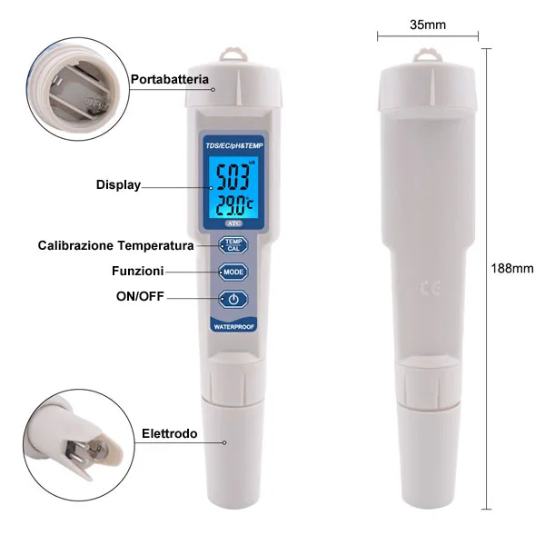 4-in-1 water quality tester - Image 5