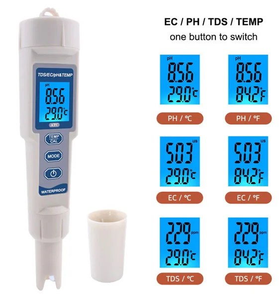 4-in-1 water quality tester - Image 1