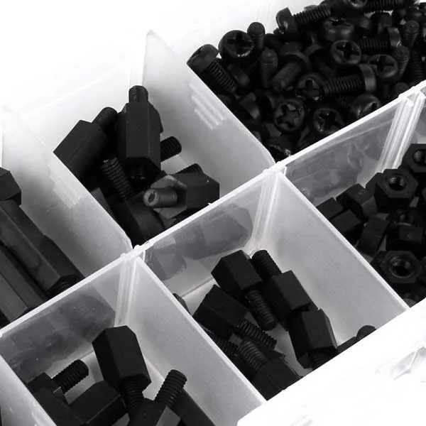 Box of 180 Nylon Spacers, Screws, and Nuts - Image 5