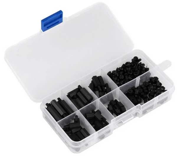 Box of 180 Nylon Spacers, Screws, and Nuts - Image 4