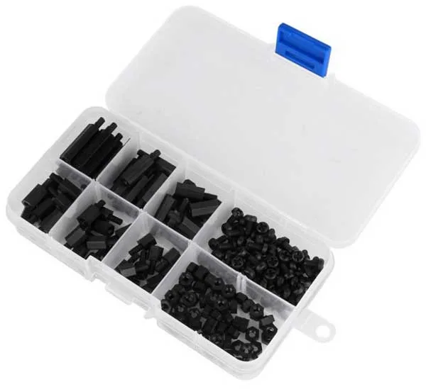 Box of 180 Nylon Spacers, Screws, and Nuts - Image 3