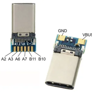 Breakout Board with Male Type-C Connector