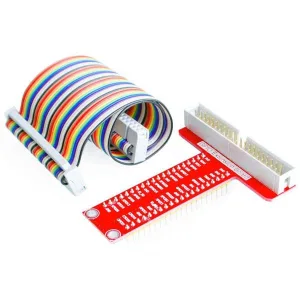 Raspberry Pi GPIO Expansion Board and Flat Cable