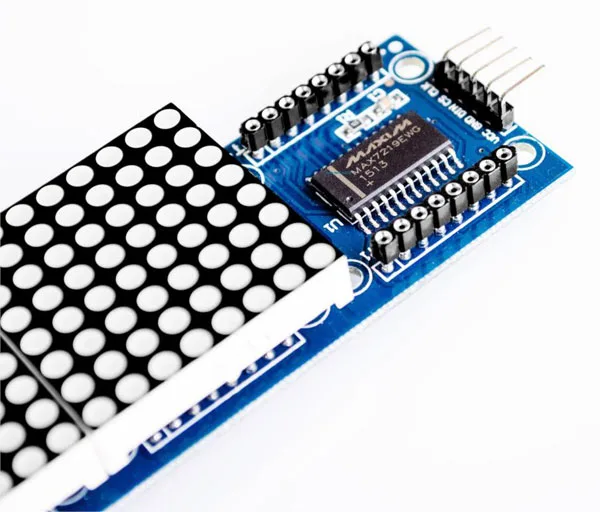 4 x 8x8 LED Matrix Display with MAX7219 - Red LEDs - Image 3