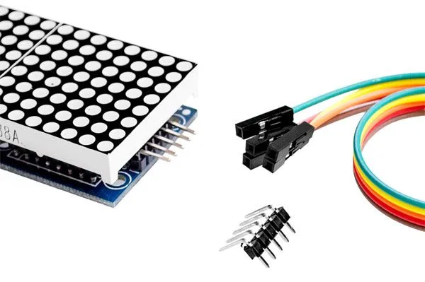 4 x 8x8 LED Matrix Display Module with MAX7219 - Green LEDs - Image 5
