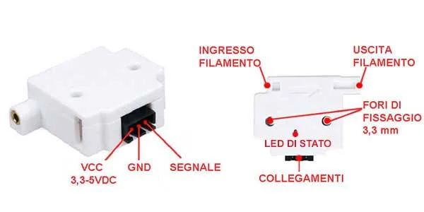 Limit switch module for 3D printers - 1.75 mm filament - Image 4