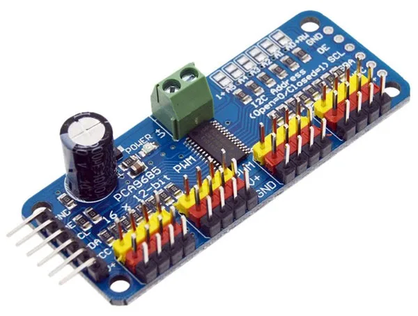 16-Channel 12-Bit PWM/Servo Driver - PCA9685 - Image 1