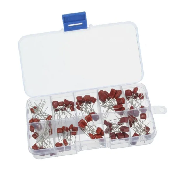 Box of 100 polyester capacitors - assorted values - Image 3