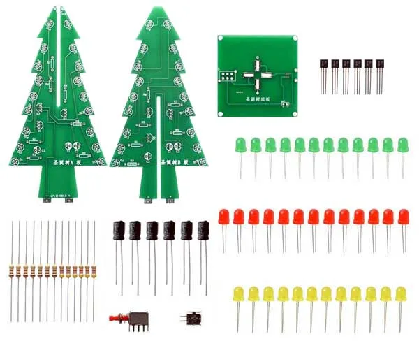 Christmas Tree Kit - 37 LEDs in 3 colours - Image 3