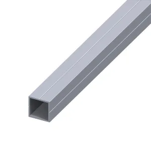 Square Aluminium Tube 23.5 mm - 1 metre