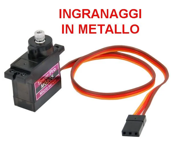 1.8kg/cm Mini Servo Motor, Metal Gears, 180° - Image 1