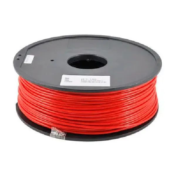 Red ABS on a spool for 3D printers - 1 kg - Image 1